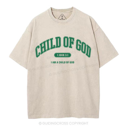 Child Of God Christian Washed T-Shirt