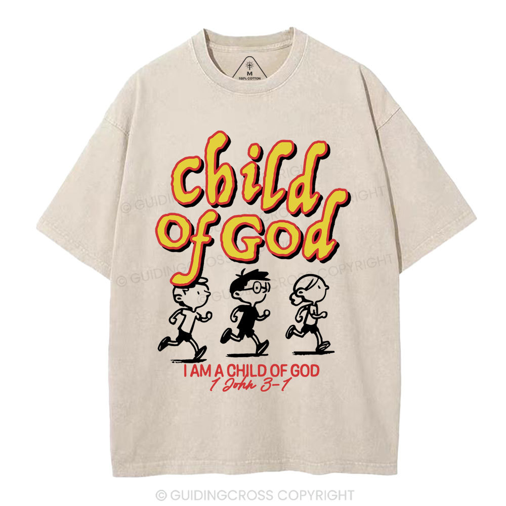 Child Of God Christian Washed T-Shirt