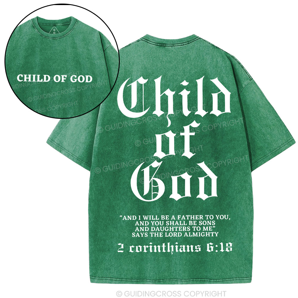 Child Of God Christian Washed T-Shirt