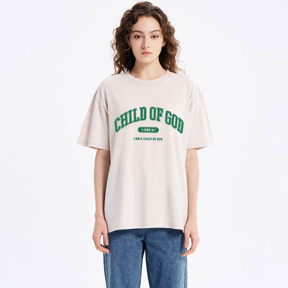 Child Of God Christian Washed T-Shirt