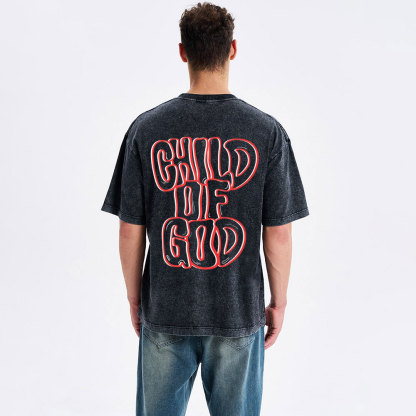 Child Of God Christian Washed T-Shirt