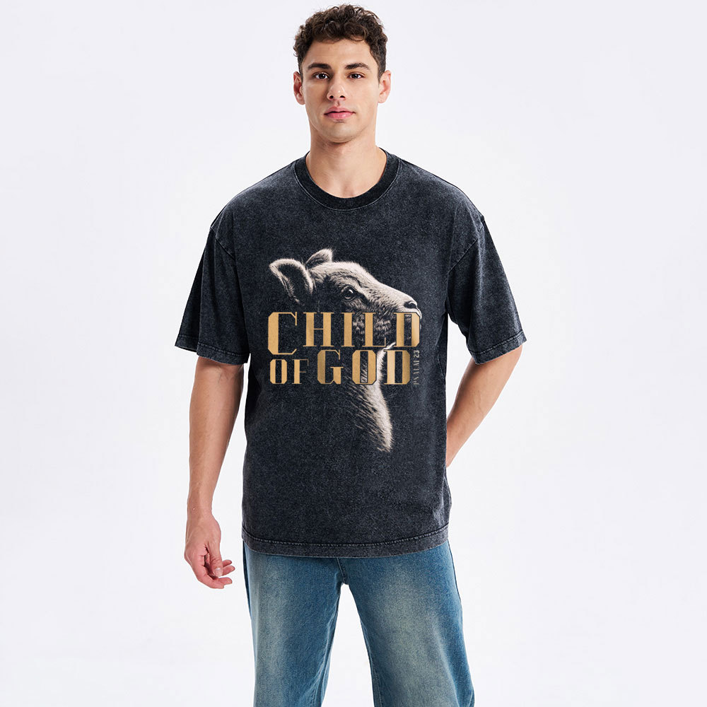 Child Of God Christian Washed T-Shirt
