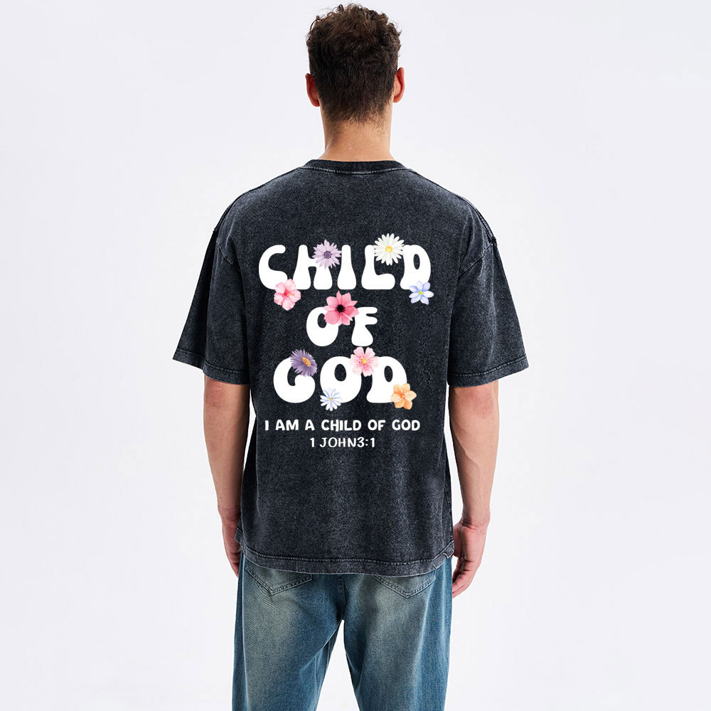 Child Of God Christian Washed T-Shirt
