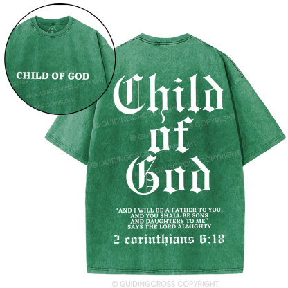 Child Of God Christian Washed T-Shirt