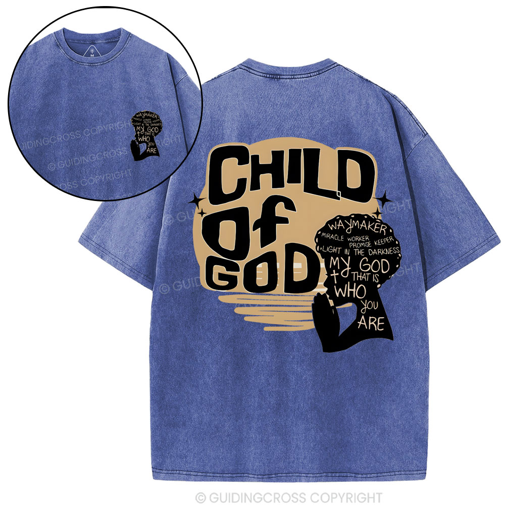 Child Of God Christian Washed T-Shirt