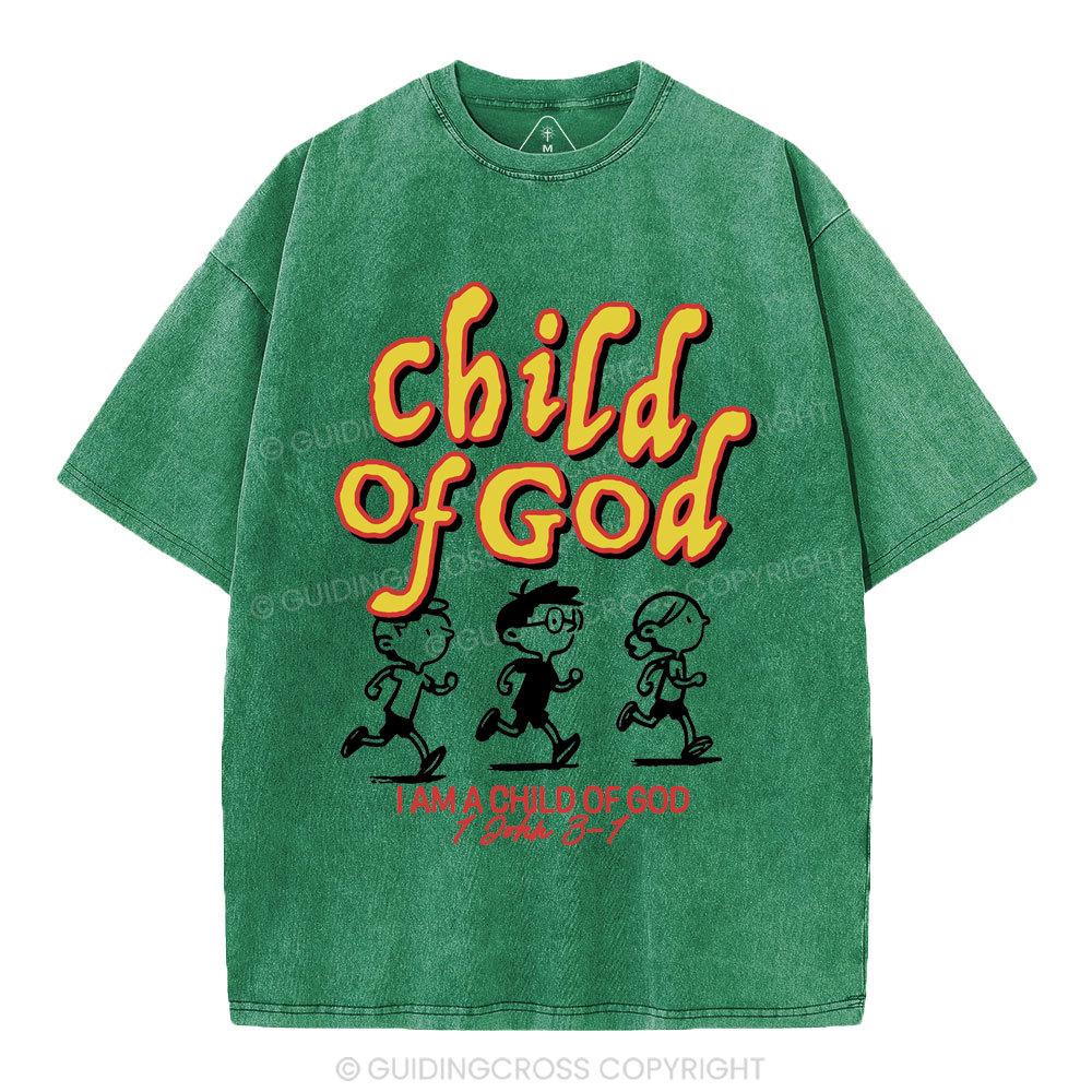 Child Of God Christian Washed T-Shirt
