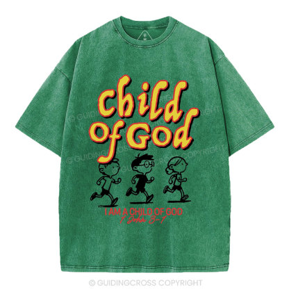 Child Of God Christian Washed T-Shirt