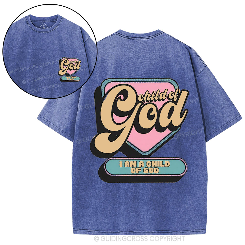 Child Of God Christian Washed T-Shirt