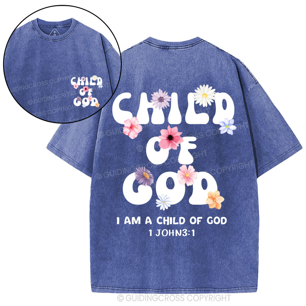 Child Of God Christian Washed T-Shirt