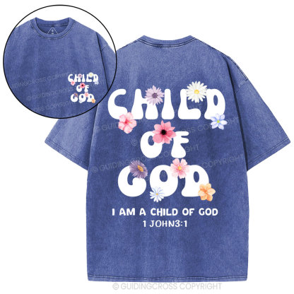 Child Of God Christian Washed T-Shirt