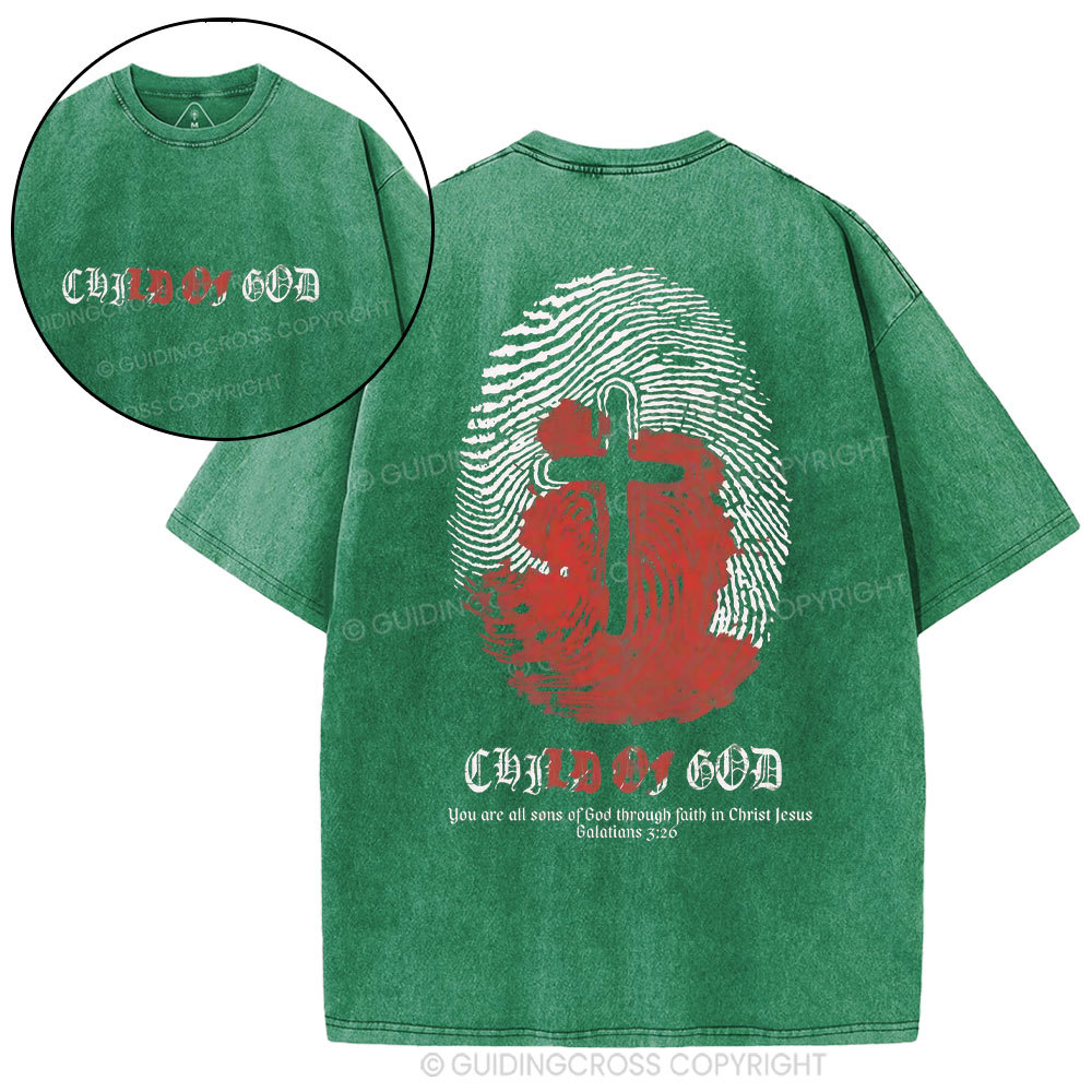 Child Of God Christian Washed T-Shirt