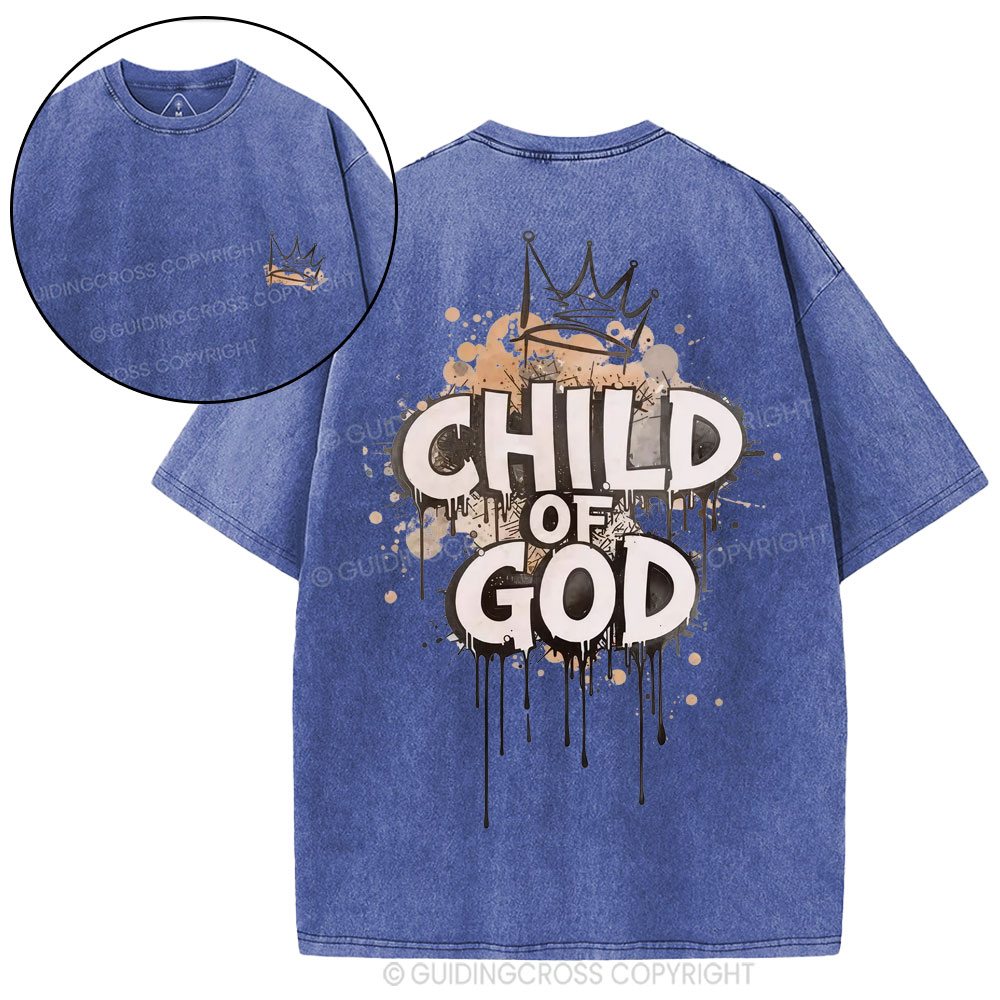 Child Of God Christian Washed T-Shirt