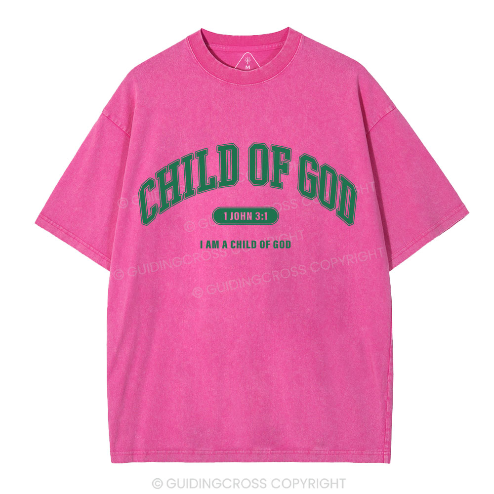 Child Of God Christian Washed T-Shirt