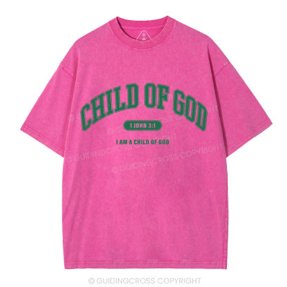 Child Of God Christian Washed T-Shirt
