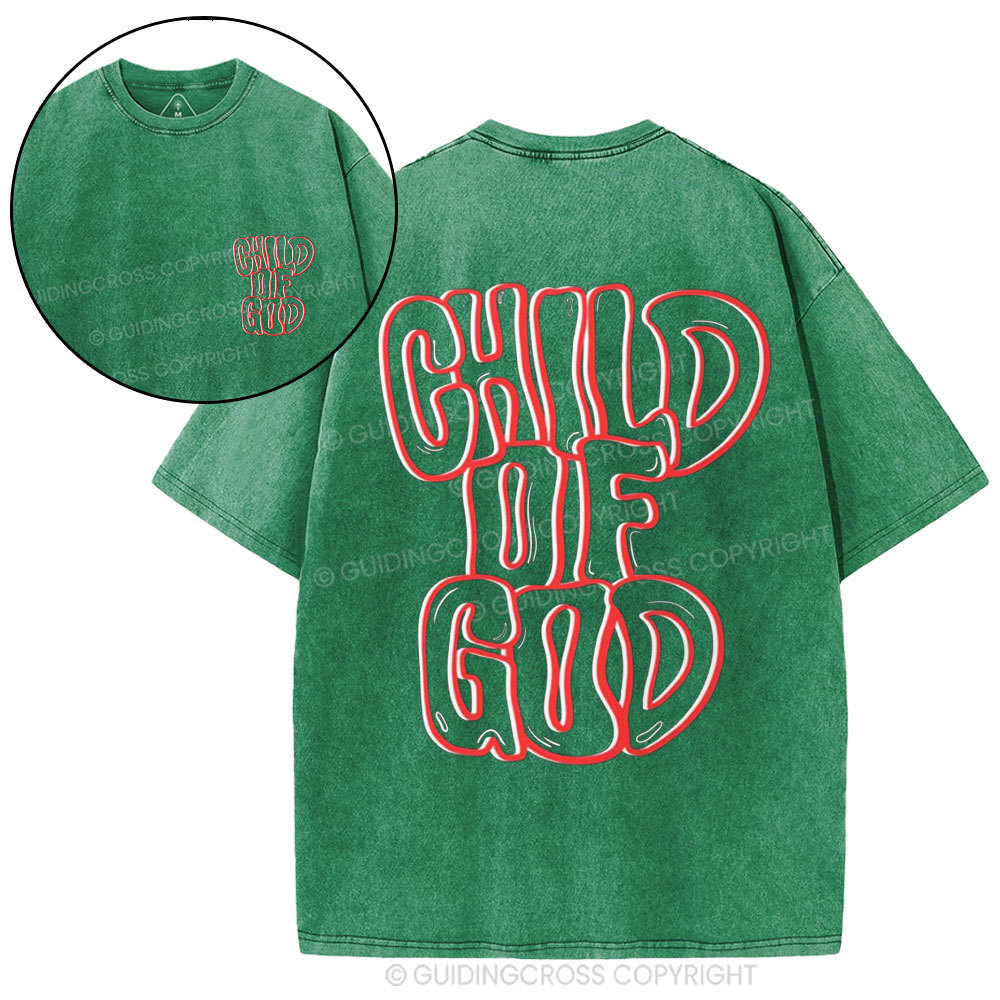 Child Of God Christian Washed T-Shirt