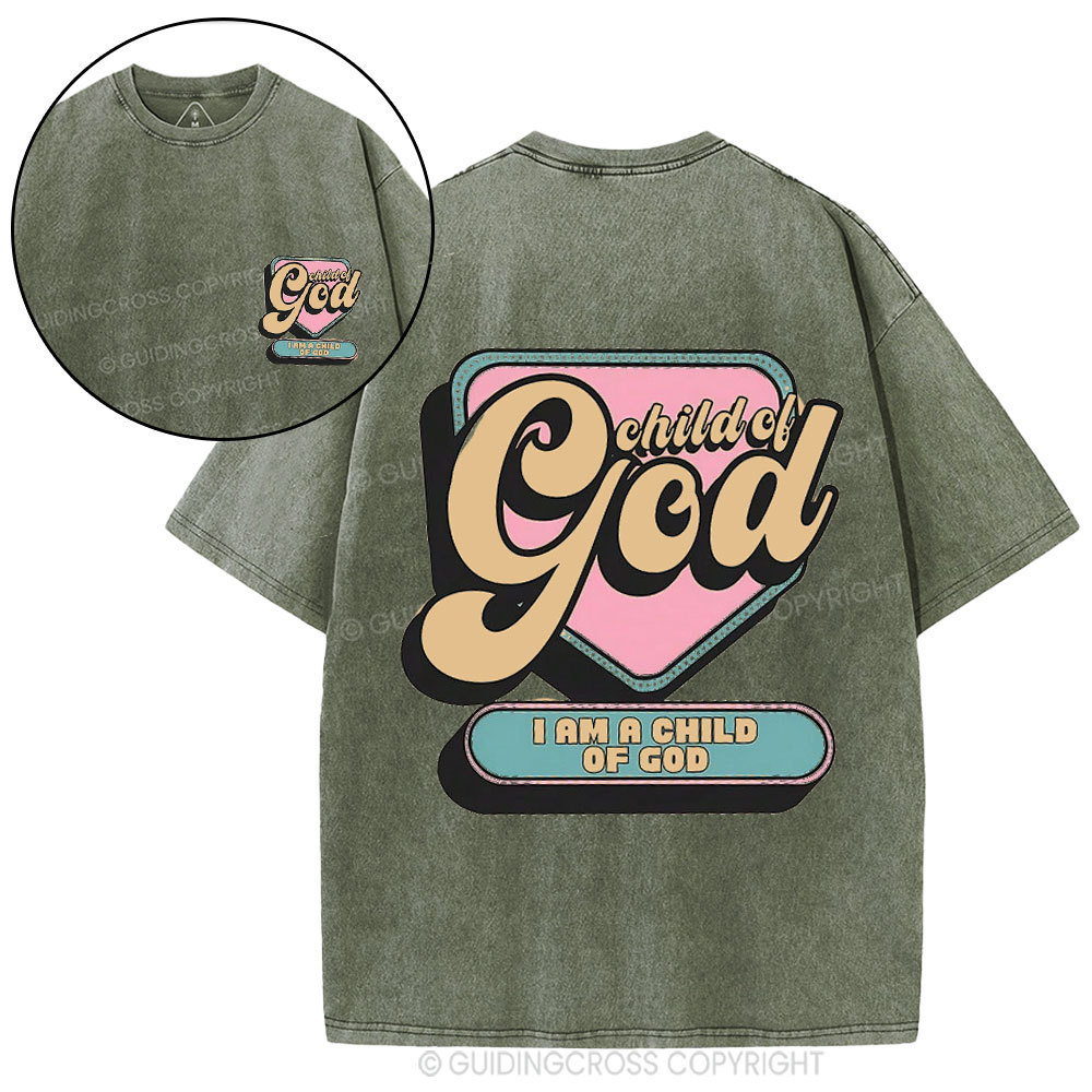 Child Of God Christian Washed T-Shirt