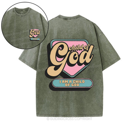 Child Of God Christian Washed T-Shirt