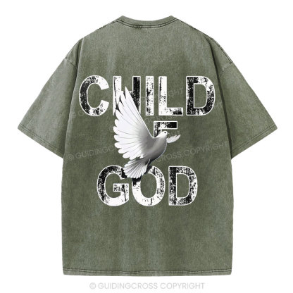 Child Of God Christian Washed T-Shirt