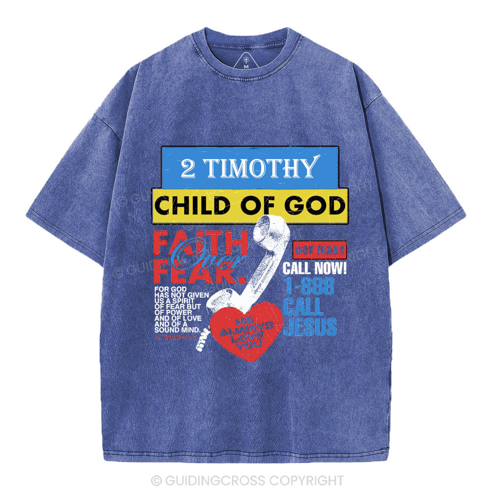 Child Of God Christian Washed T-Shirt