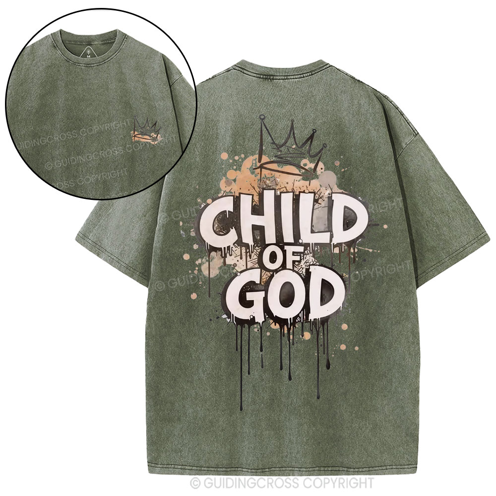 Child Of God Christian Washed T-Shirt