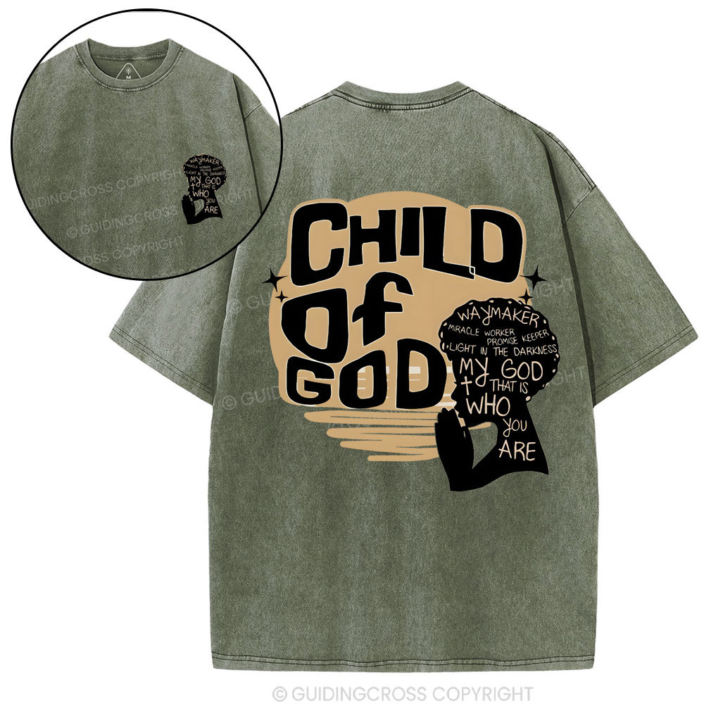 Double-sided sample washed T-Shirt Sale - GuidingCross