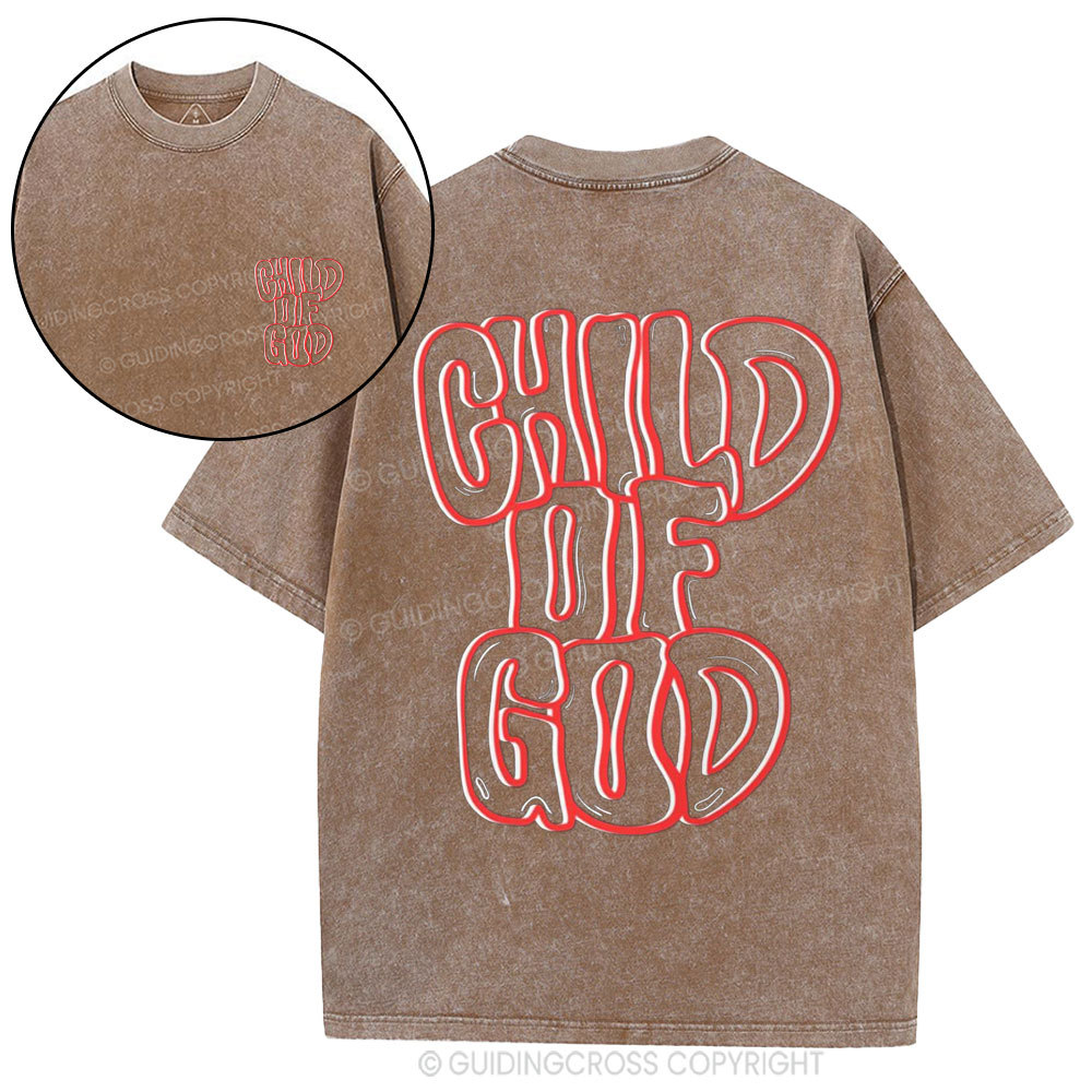 Child Of God Christian Washed T-Shirt