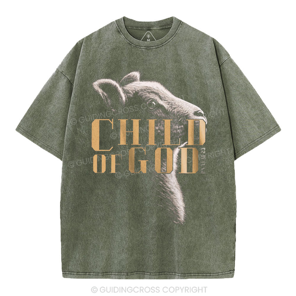 Child Of God Christian Washed T-Shirt