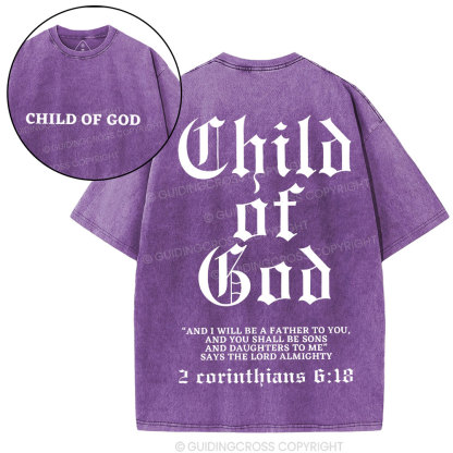 Child Of God Christian Washed T-Shirt