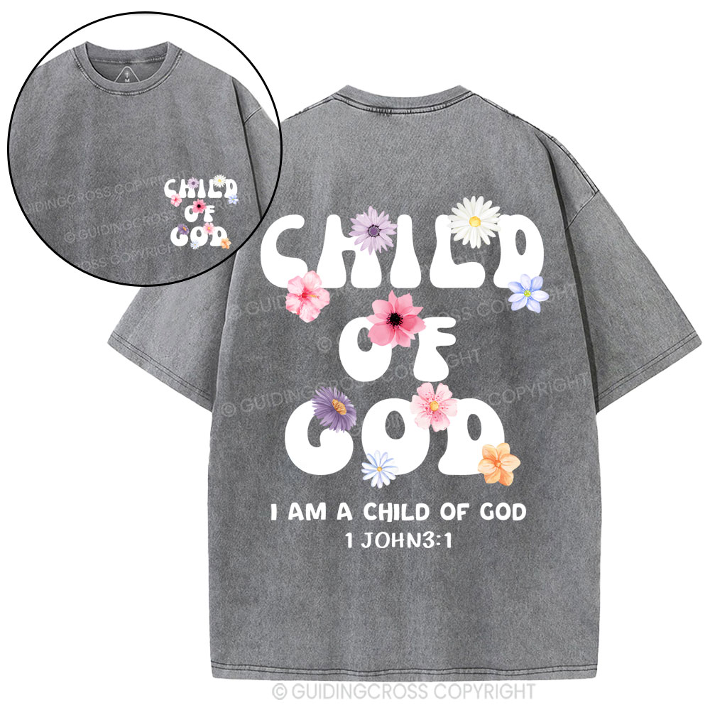 Child Of God Christian Washed T-Shirt