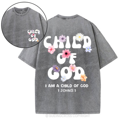 Child Of God Christian Washed T-Shirt
