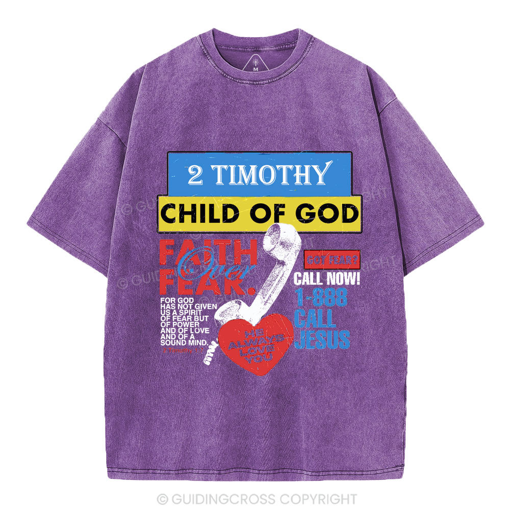 Child Of God Christian Washed T-Shirt