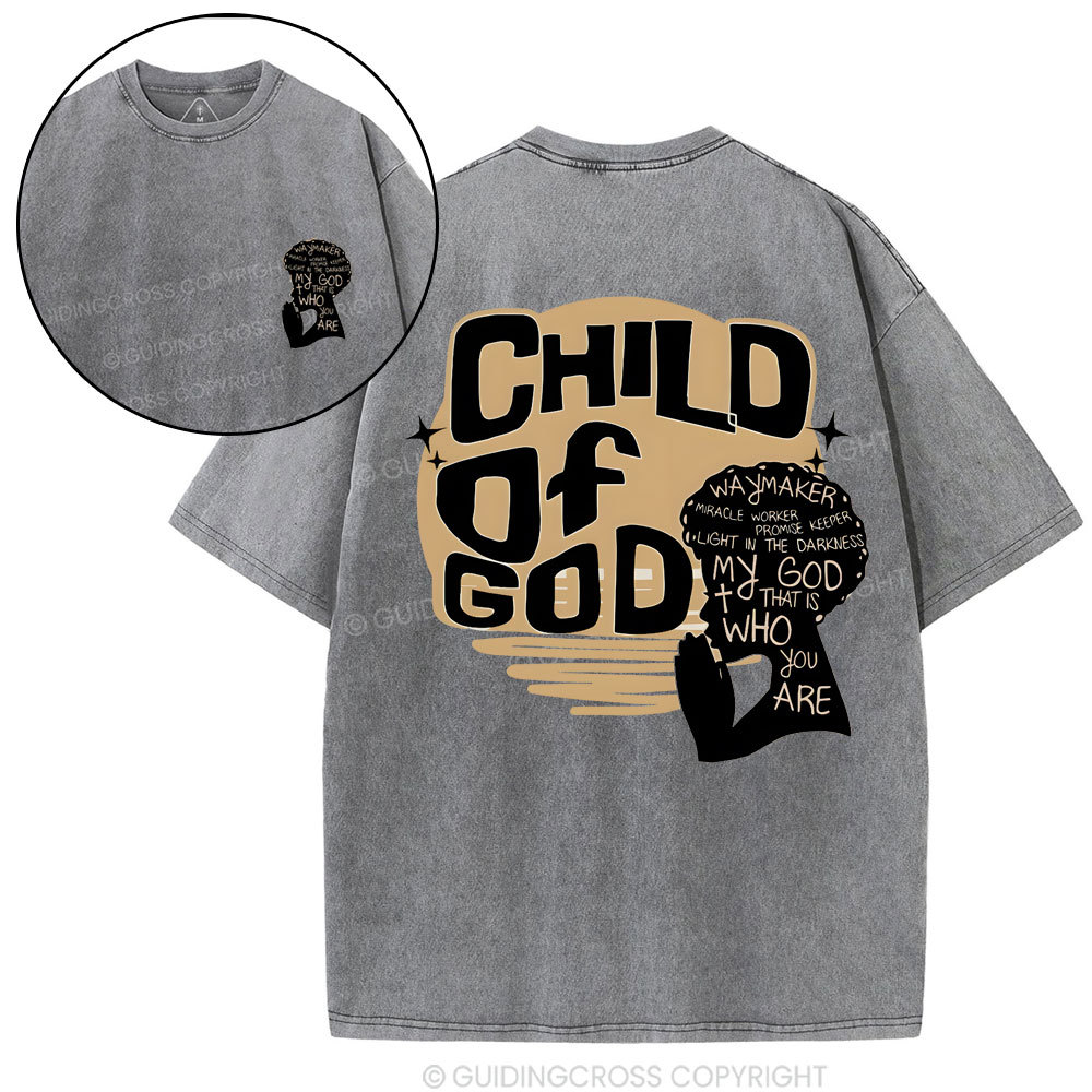 Child Of God Christian Washed T-Shirt