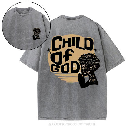 Child Of God Christian Washed T-Shirt