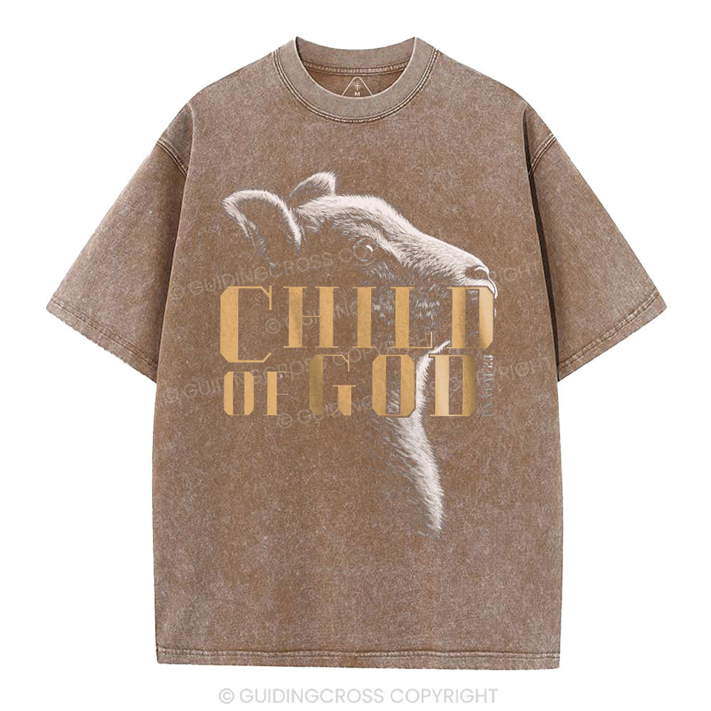 Child Of God Christian Washed T-Shirt