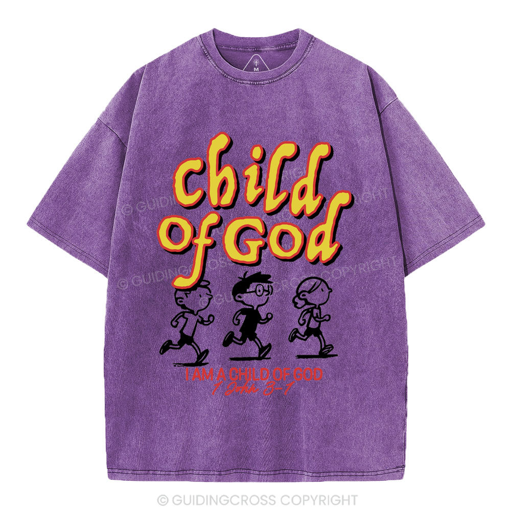 Child Of God Christian Washed T-Shirt