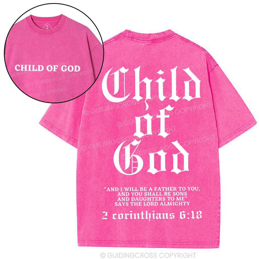 Child Of God Christian Washed T-Shirt