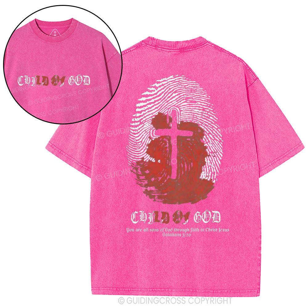 Child Of God Christian Washed T-Shirt