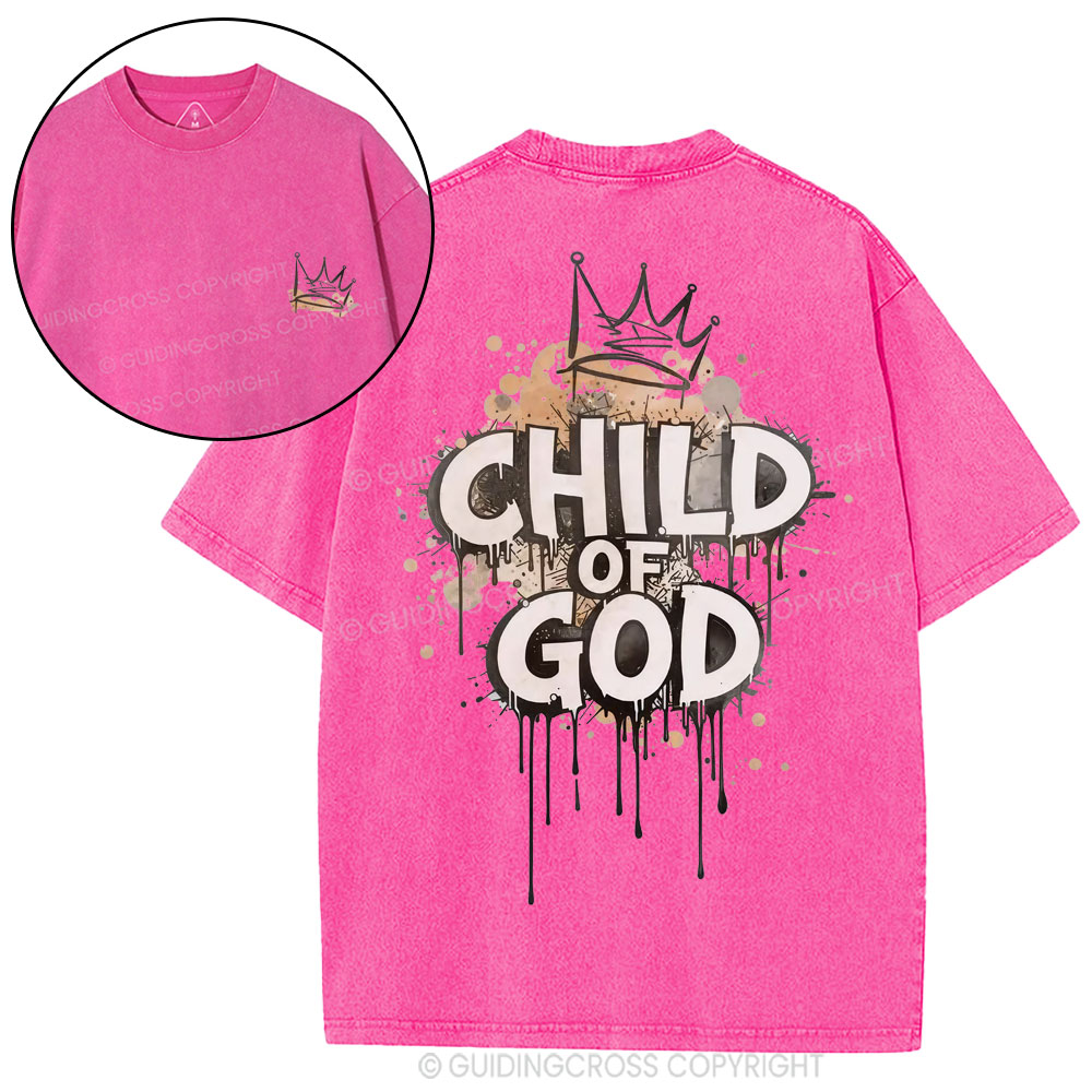 Child Of God Christian Washed T-Shirt