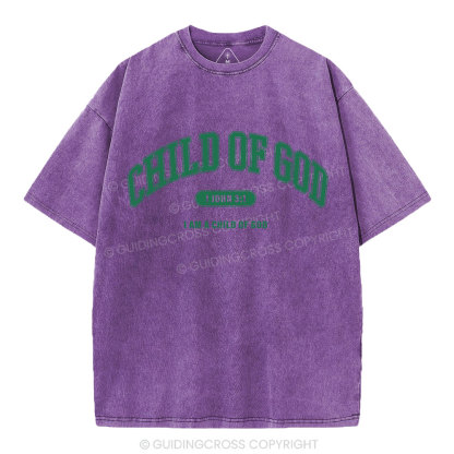 Child Of God Christian Washed T-Shirt