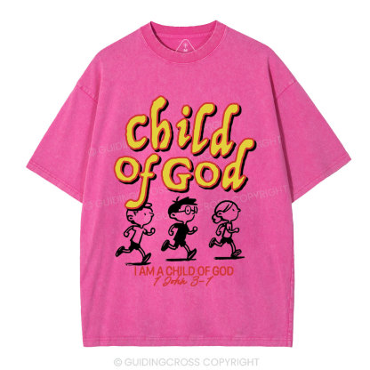 Child Of God Christian Washed T-Shirt