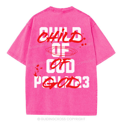 Child Of God Christian Washed T-Shirt