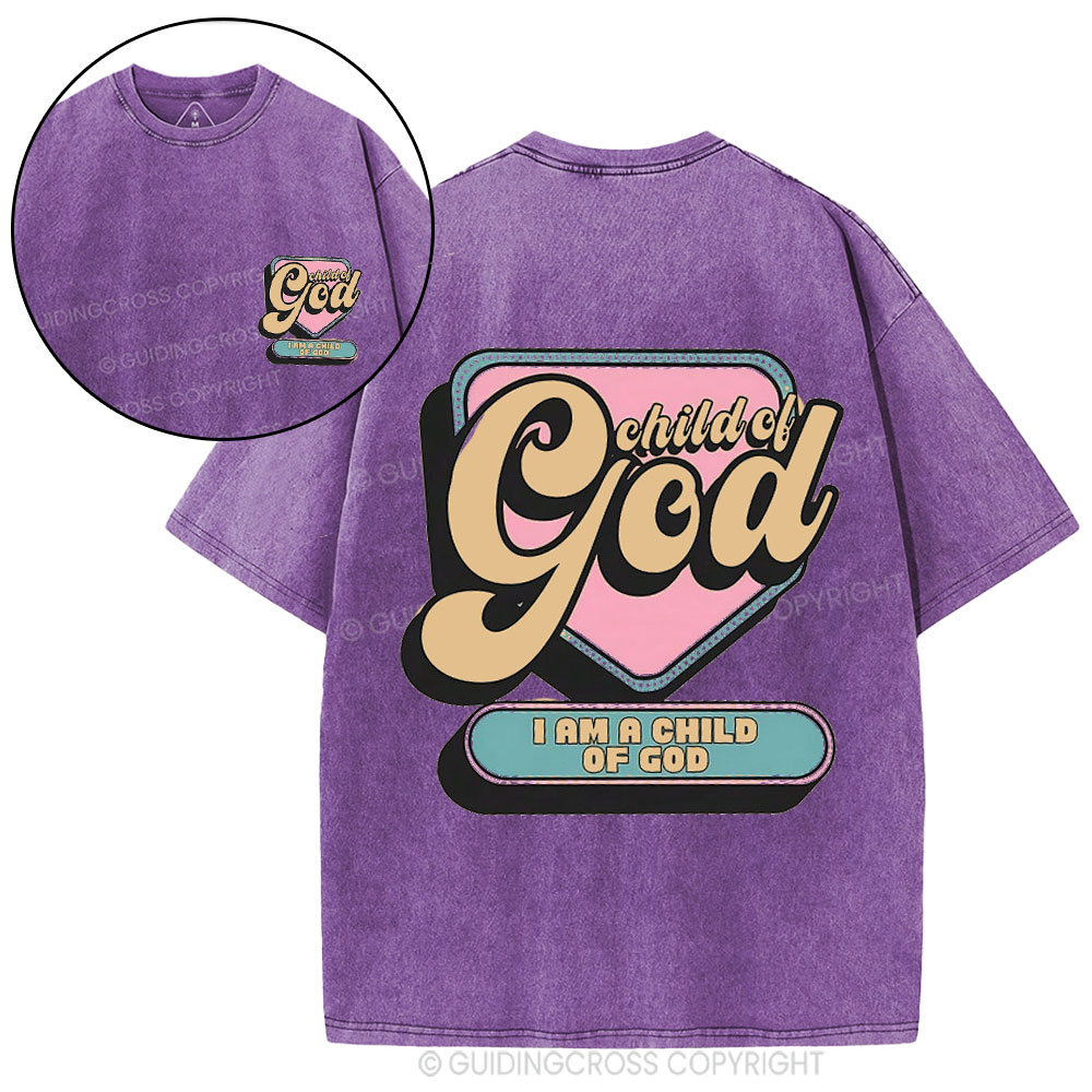 Child Of God Christian Washed T-Shirt