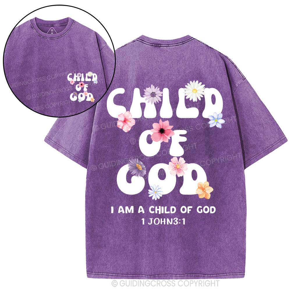 Child Of God Christian Washed T-Shirt