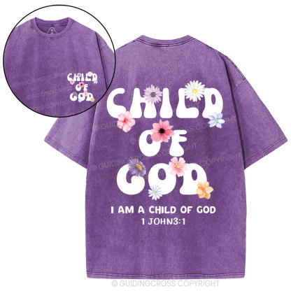 Child Of God Christian Washed T-Shirt