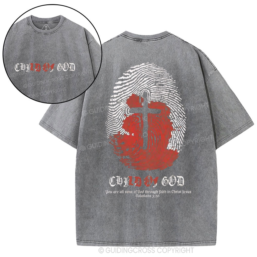 Child Of God Christian Washed T-Shirt