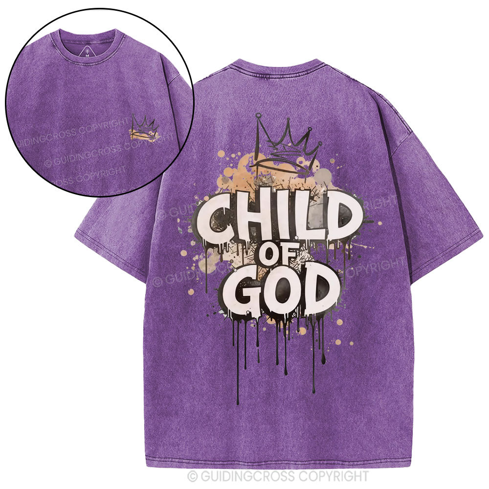 Child Of God Christian Washed T-Shirt