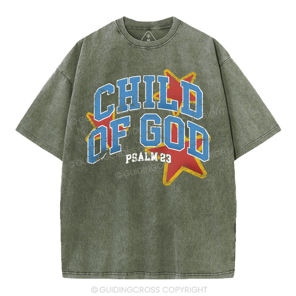 Child Of God Christian Washed T-Shirt
