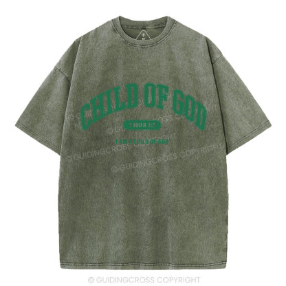 Child Of God Christian Washed T-Shirt