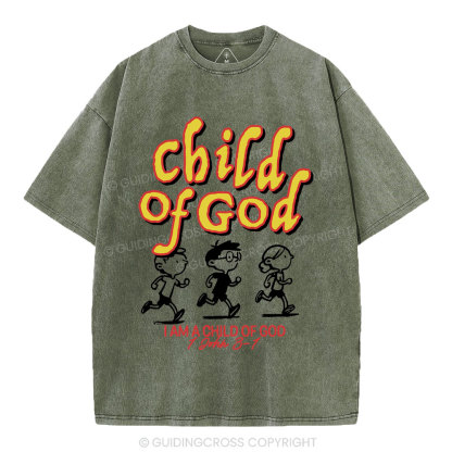 Child Of God Christian Washed T-Shirt