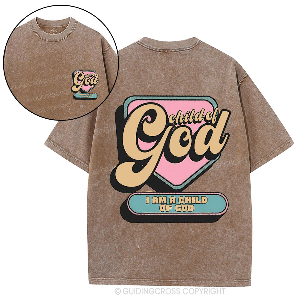 Child Of God Christian Washed T-Shirt